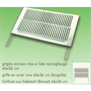 Griglia inox 66 x 36 cm